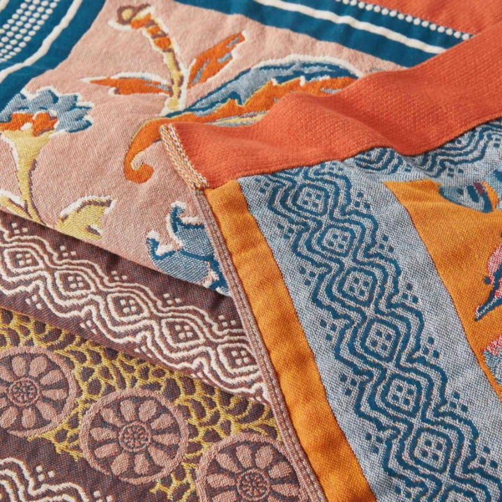 Sunburst Baumwolldecke | Ganzjährige Kuscheldecke aus 100% Baumwolle für maximalen Komfort