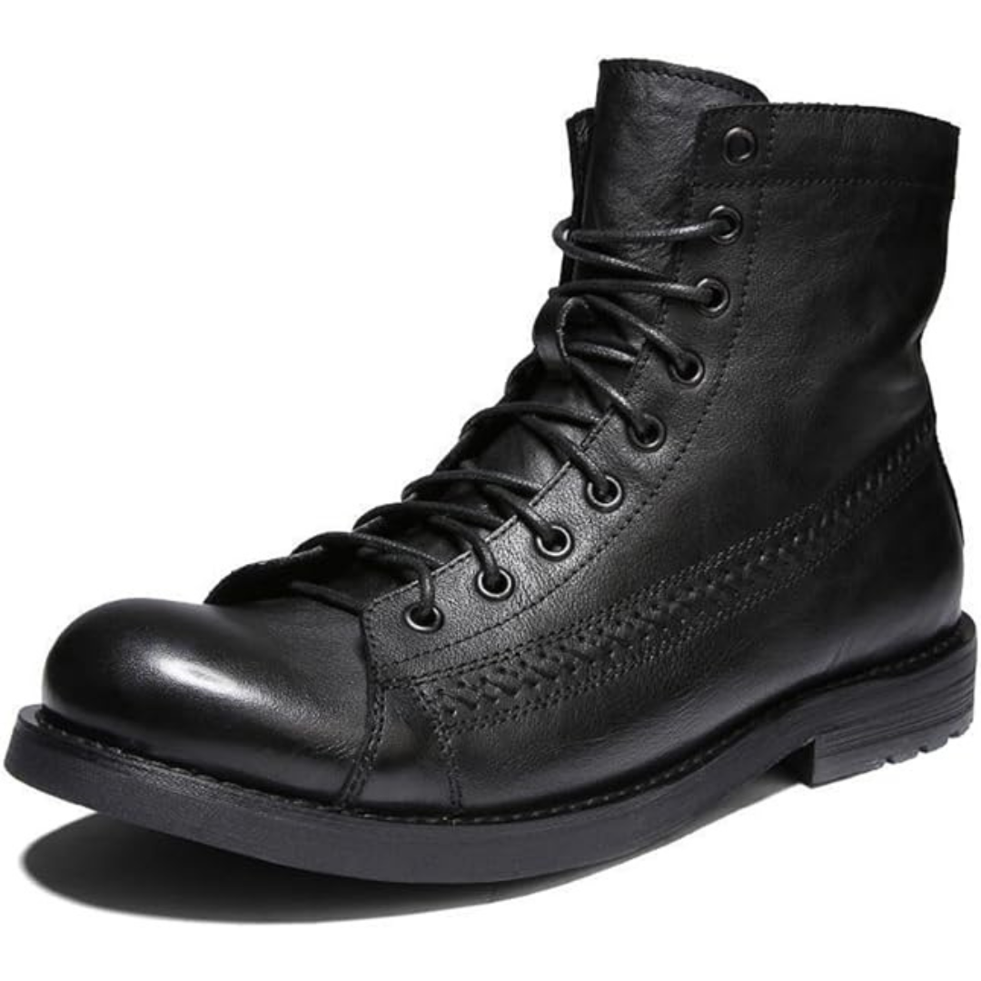 Franz Trachtenstiefel | Robuste Oktoberfest Schnürstiefel aus Leder für Herren