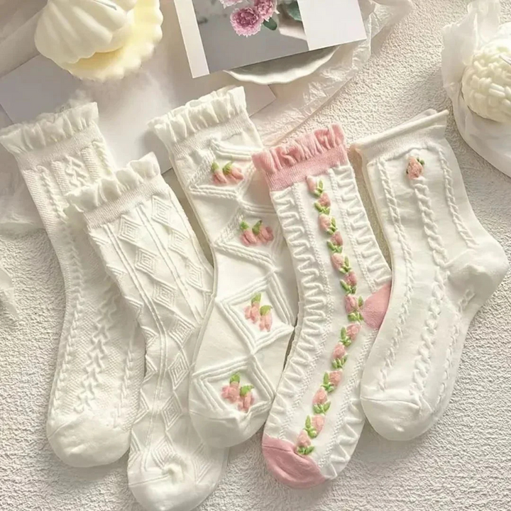 Magdalena Strümpfe Oktoberfest | Elegante Damen Socken mit Spitzendetails