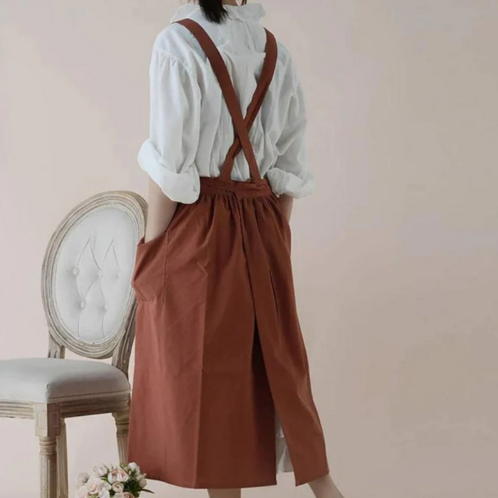 Praktische und stilvolle Baumwollschürze mit Taschen