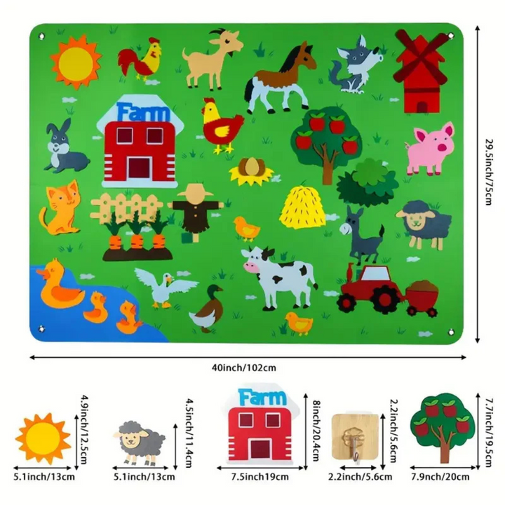 DIY Filzspieltafel für Kinder