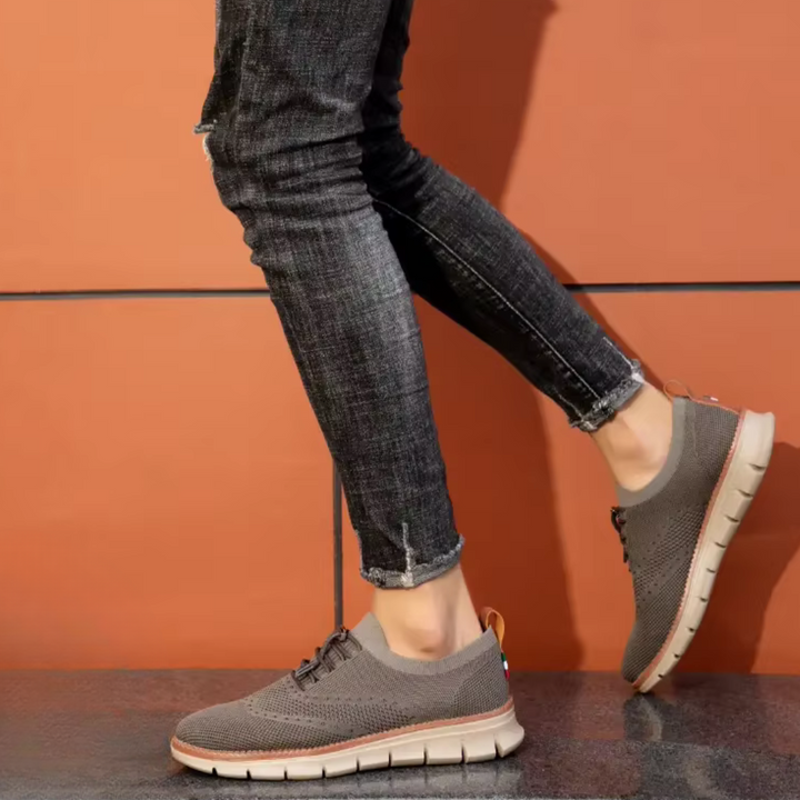 Noah Laufschuhe | Flache Low-Top Herrenschuhe mit Rundzehen-Design