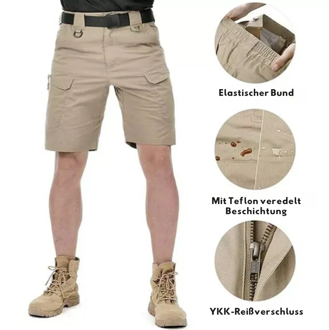 Sommer Outdoor Cargo Shorts | Schnelltrocknende Herren Shorts mit Reißverschluss