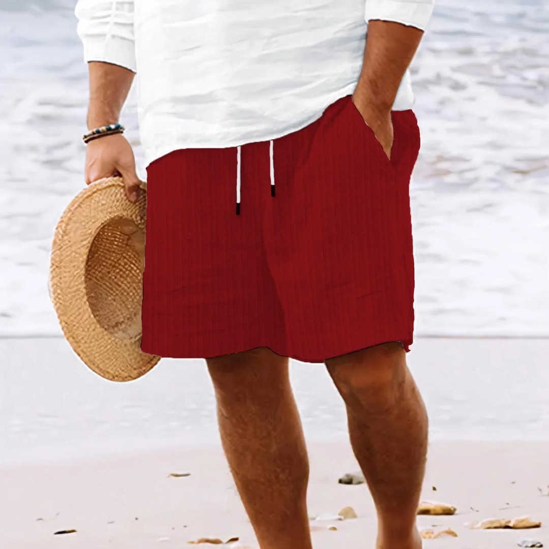 Lukas Shorts | Baumwoll-Leinen-Shorts im Doppel-Taschen-Stil für Strandkleidung