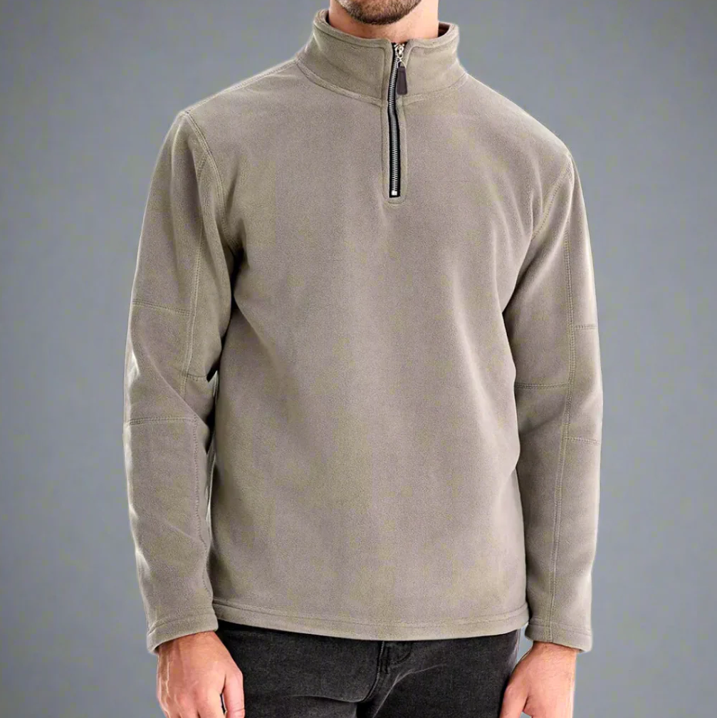 Fleece Pullover Herren | Kuscheliges Design mit halbem Reißverschluss