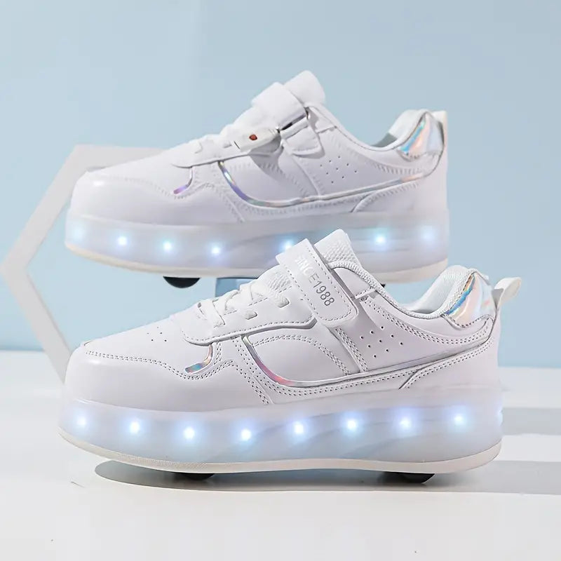 Wielskate Rollschuhe | Beliebte Sneakers mit Rollen und LED-Lichtern