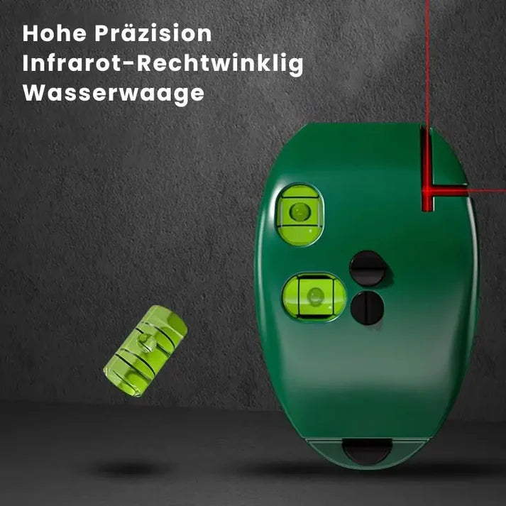 90° Laser-Wasserwaage | Präzise Ausrichtung für Fliesen, Böden &amp; Regale
