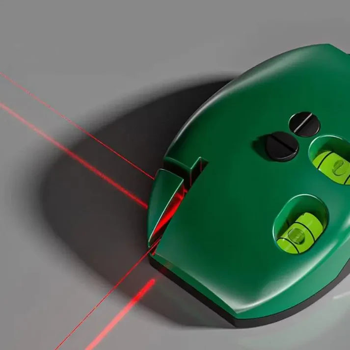 90° Laser-Wasserwaage | Präzise Ausrichtung für Fliesen, Böden &amp; Regale