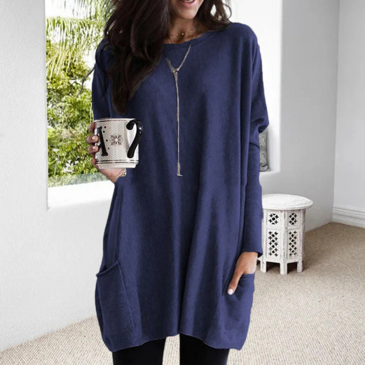 Strickkleid für den Herbst - Stilvolle Lange Pullover-kleid für Damen