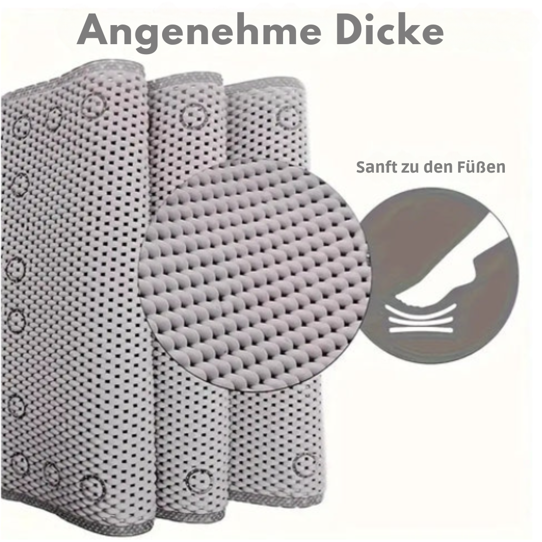 Premium Antirutsch-Badewannenmatte | Weiche rutschfeste Badematte mit Saugnapf-Technologie
