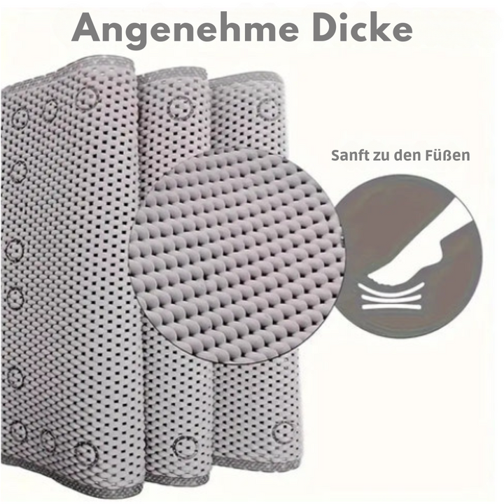 Premium Antirutsch-Badewannenmatte | Weiche rutschfeste Badematte mit Saugnapf-Technologie