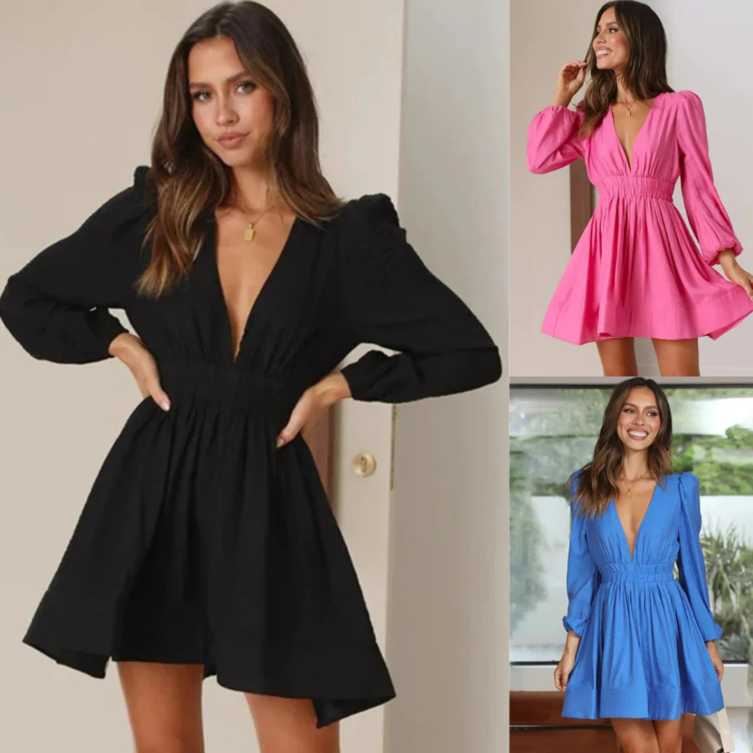 Isabella Sommerkleid | Luftiges Kleid mit V-Ausschnitt für Frauen