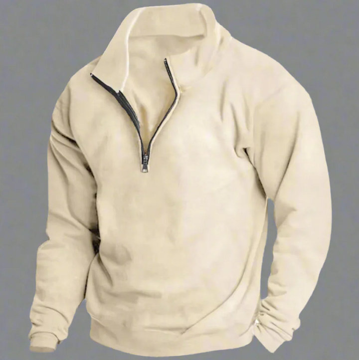 Leichter Winter-Fleecepullover | Stehkragenpullover für kalte Tage