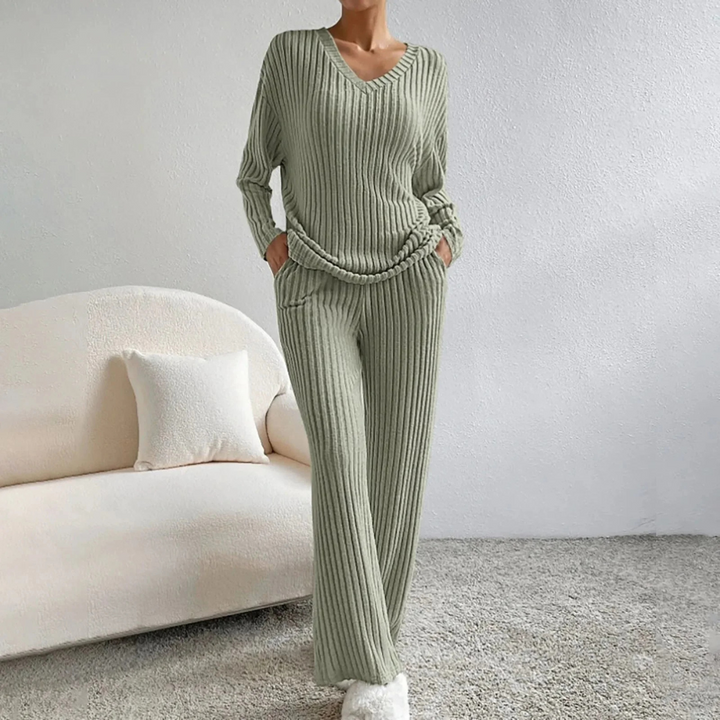 Lounge Zweiteiler für den Herbst - Elegante Weiche Lounge-Set für Damen