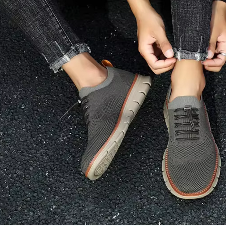 Noah Laufschuhe | Flache Low-Top Herrenschuhe mit Rundzehen-Design