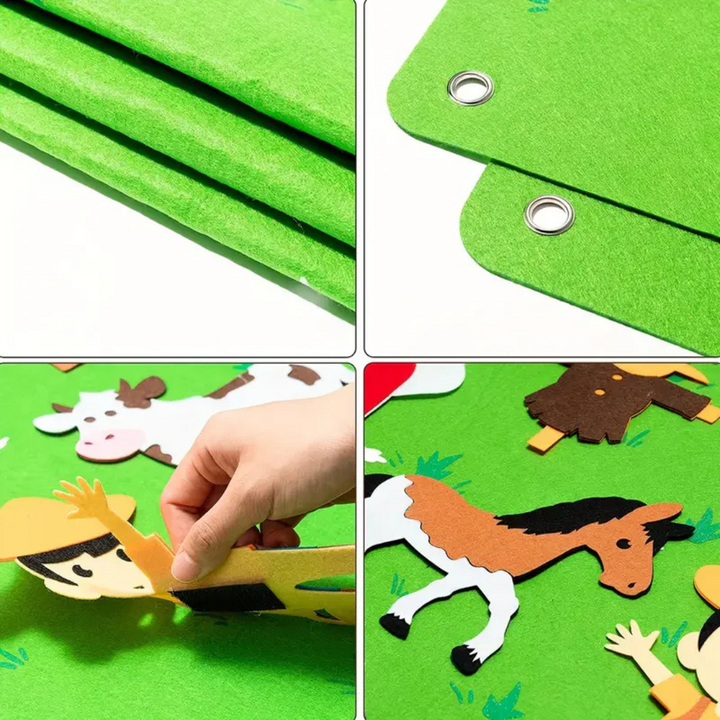DIY Filzspieltafel für Kinder