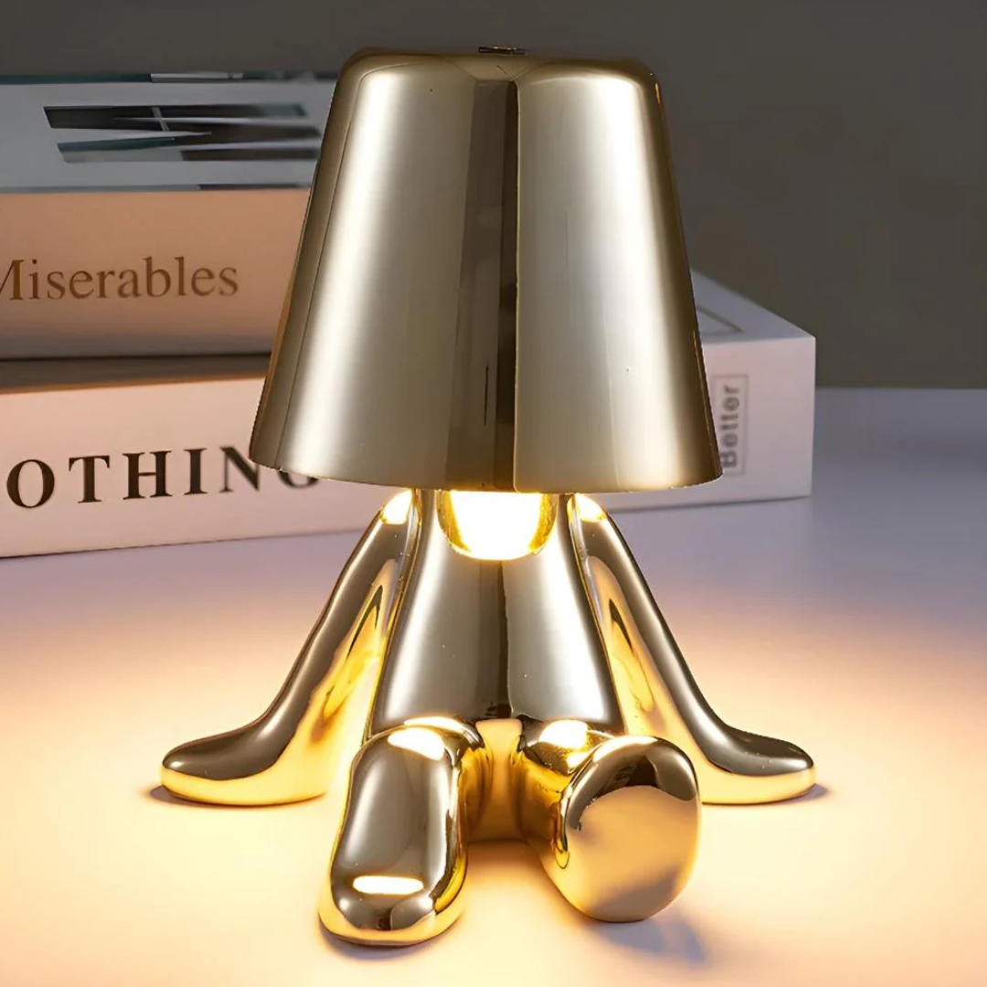 Thinker Designer-Lampe | Kabellose LED-Tischleuchte mit Touch-Dimmer