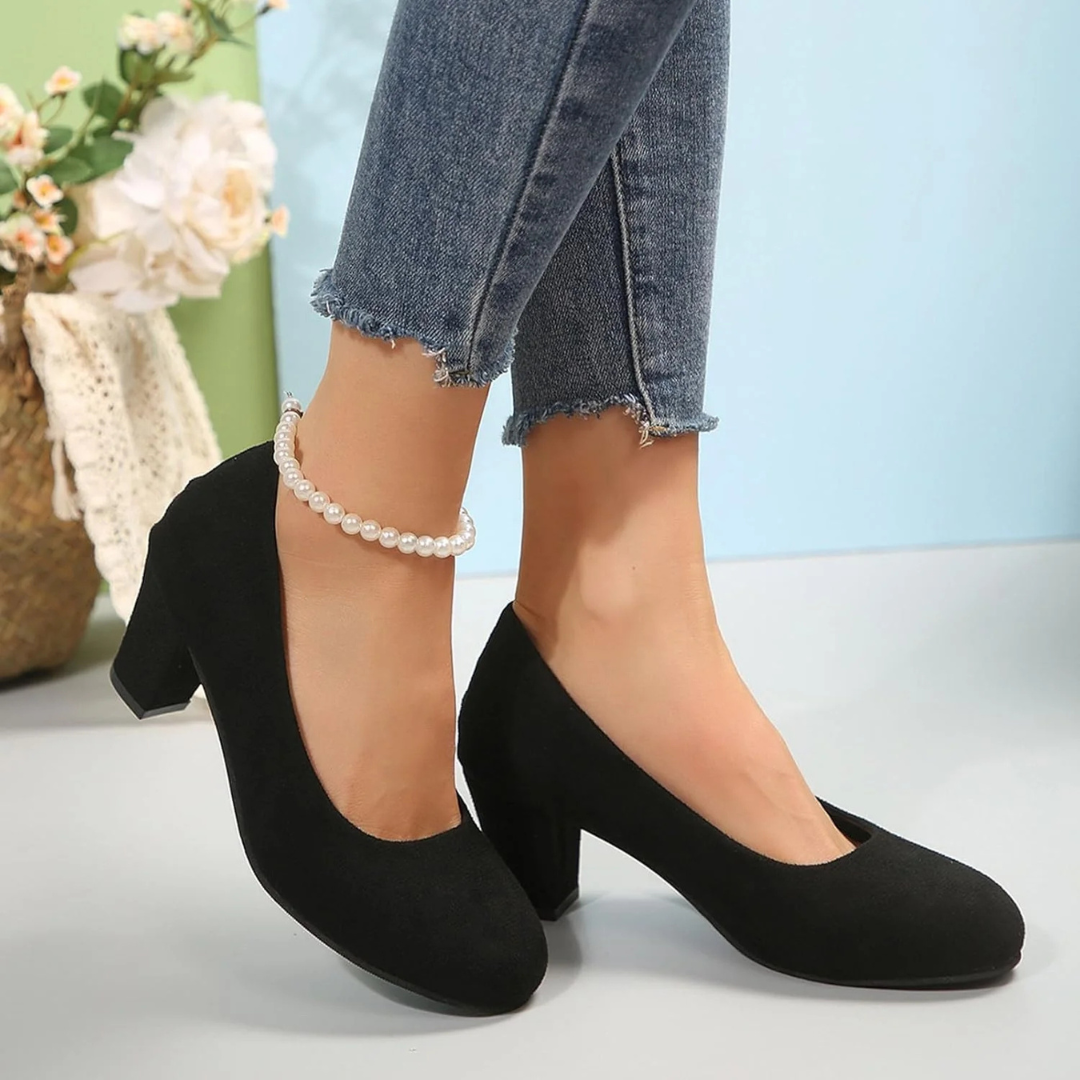Brigitte Oktoberfest Pumps | Klassische Leoparden-Samt Pumps zum Hineinschlüpfen für Damen