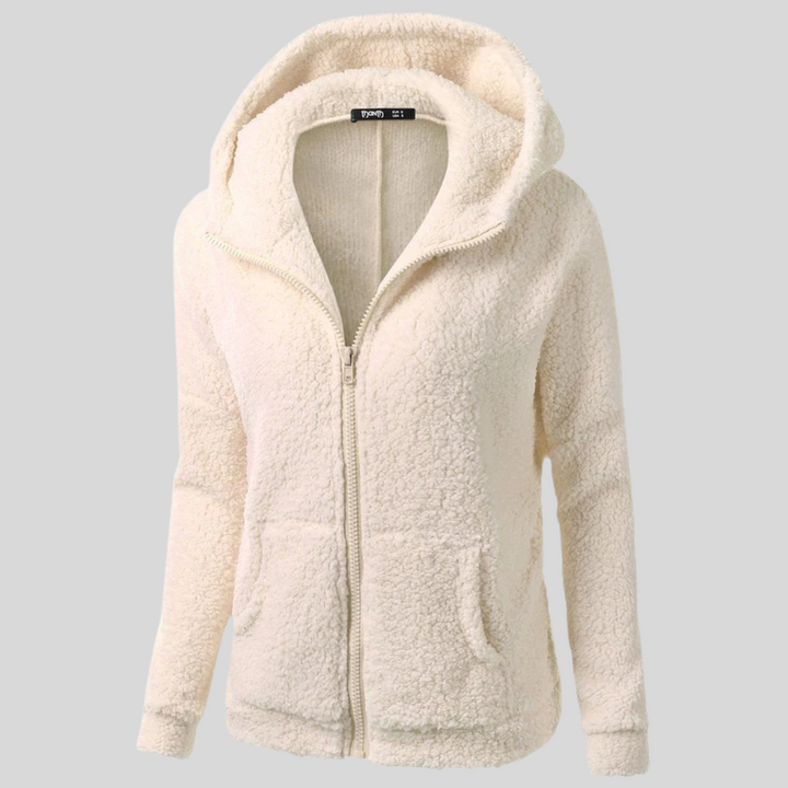 Fleecejacke für den kalte Tage - Warme Fleecejacke mit Kapuze für Damen