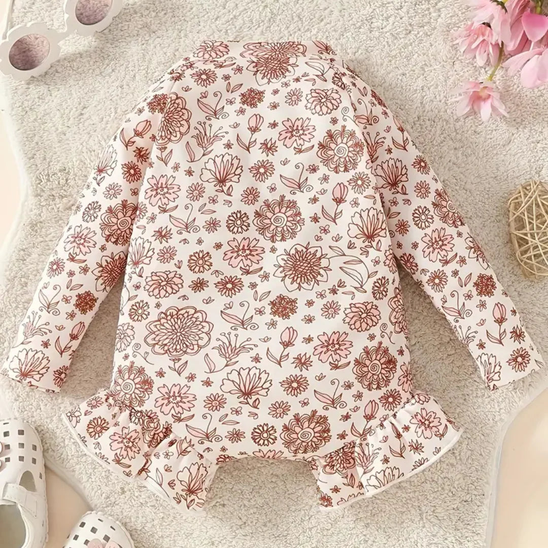 Blumen Badeanzug | Strand-Urlaubs-Badebekleidung für Mädchen