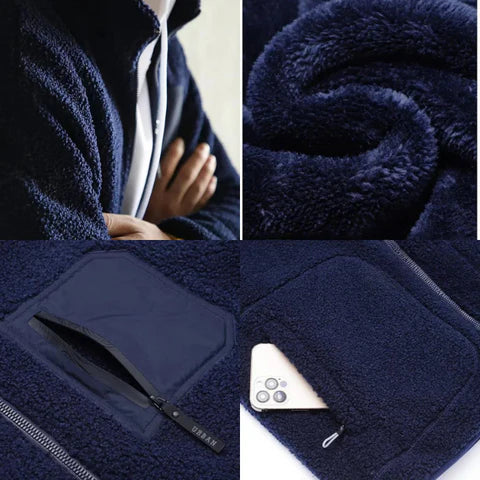 Glacier Fleecejacke | Lässige Herren-Fleecejacke mit durchgehendem Reißverschluss