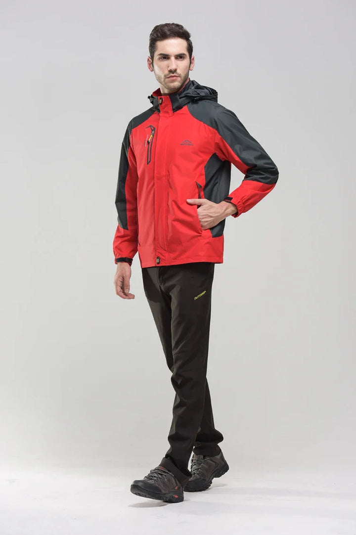 TechPro Outdoor Jacke | Leichte wasserdichte Outdoor-Jacke für Herren