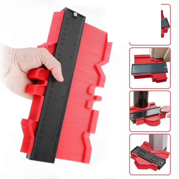 Konturenlehre mit Arretierung | Präzise Formübertragung für Boden & Rohrarbeiten