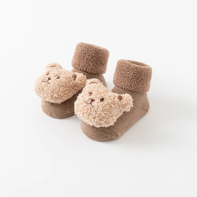 Süße Baby Bär Socken | Warme rutschfeste Cartoon-Socken (1+1 Gratis)