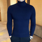 Damien Pullover | Klassischer Herren Strickpullover mit Zopfmuster