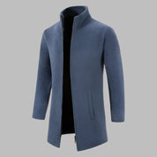 Dave Fleece Pullover | Bequemer Langer Fleece-Pullover mit Reißverschluss für Herren