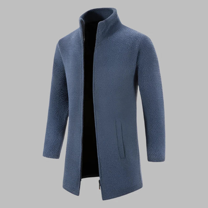 Dave Fleece Pullover | Bequemer Langer Fleece-Pullover mit Reißverschluss für Herren