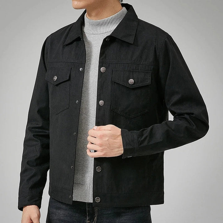 David Suede Jacke | Casual Herrenjacke aus Wildleder mit Kragen