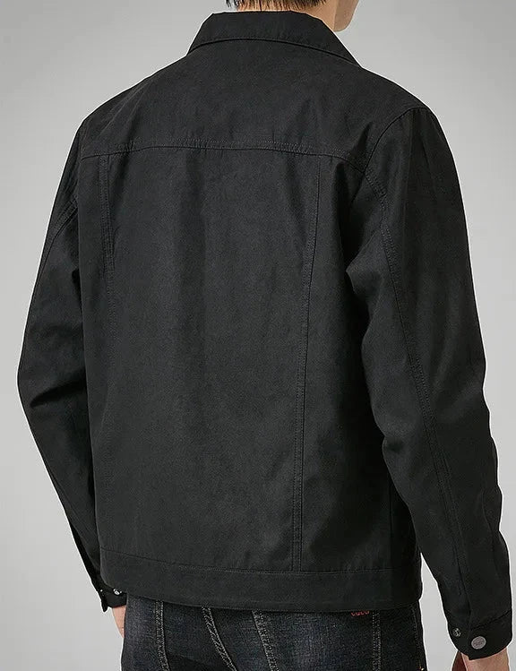 David Suede Jacke | Casual Herrenjacke aus Wildleder mit Kragen