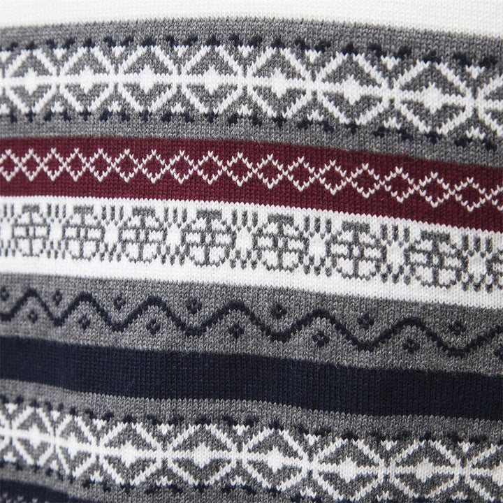 Valenzo Gestreifter Pullover | Herrenpullover mit gestreiftem Strickmuster