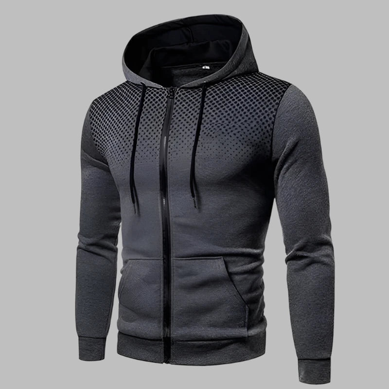 Luciano Active Hoodie | Sportlicher Herren Hoodie mit Reißverschluss für das Training
