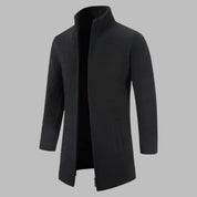 Dave Fleece Pullover | Bequemer Langer Fleece-Pullover mit Reißverschluss für Herren