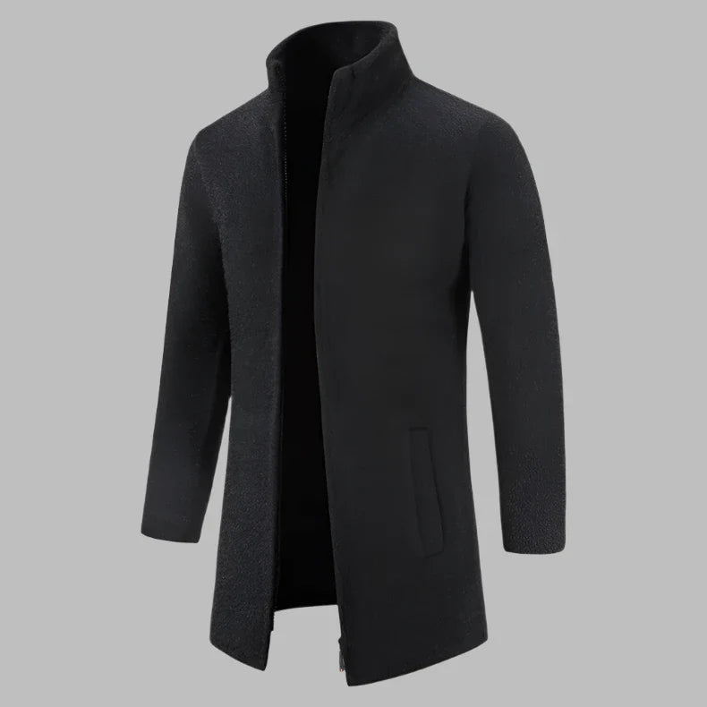 Dave Fleece Pullover | Bequemer Langer Fleece-Pullover mit Reißverschluss für Herren