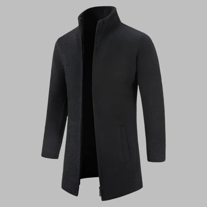 Dave Fleece Pullover | Bequemer Langer Fleece-Pullover mit Reißverschluss für Herren