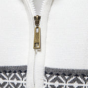 Valenzo Gestreifter Pullover | Herrenpullover mit gestreiftem Strickmuster