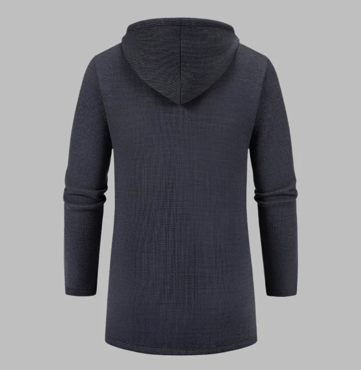 Ruben Longline Hoodie | Langer Herren-Hoodie mit Reißverschluss