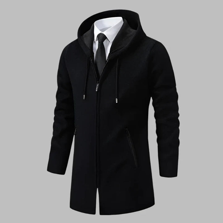 Ruben Longline Hoodie | Langer Herren-Hoodie mit Reißverschluss