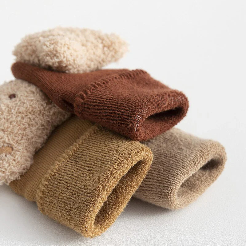Süße Baby Bär Socken | Warme rutschfeste Cartoon-Socken (1+1 Gratis)