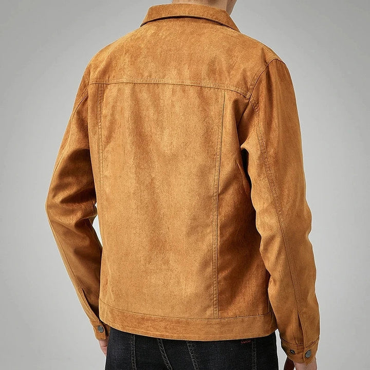 David Suede Jacke | Casual Herrenjacke aus Wildleder mit Kragen