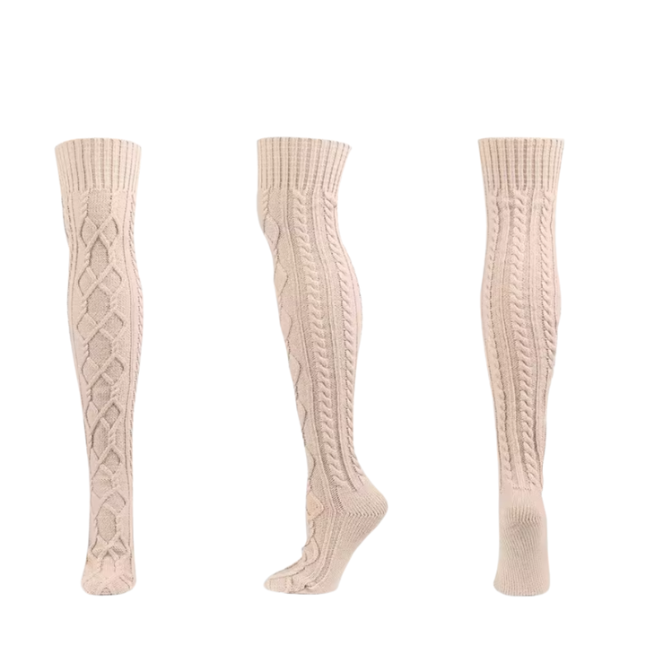 Robert Oktoberfest Kniestrümpfe | Traditionelle Trachten-Strümpfe mit Zopfmuster für Herren