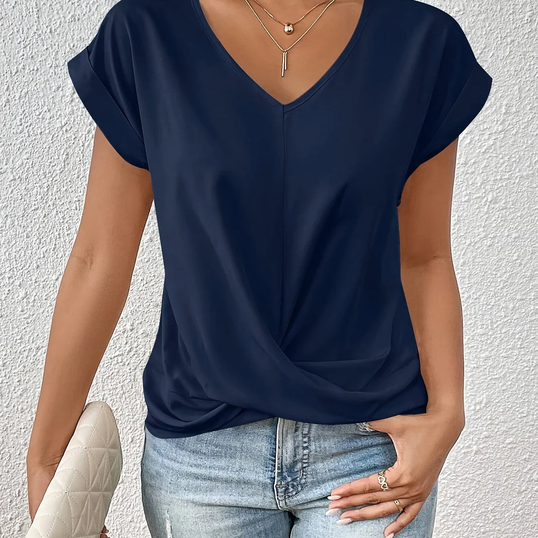 Cleo Casual Shirt | Lässiges T-Shirt mit Sweetheart-Ausschnitt