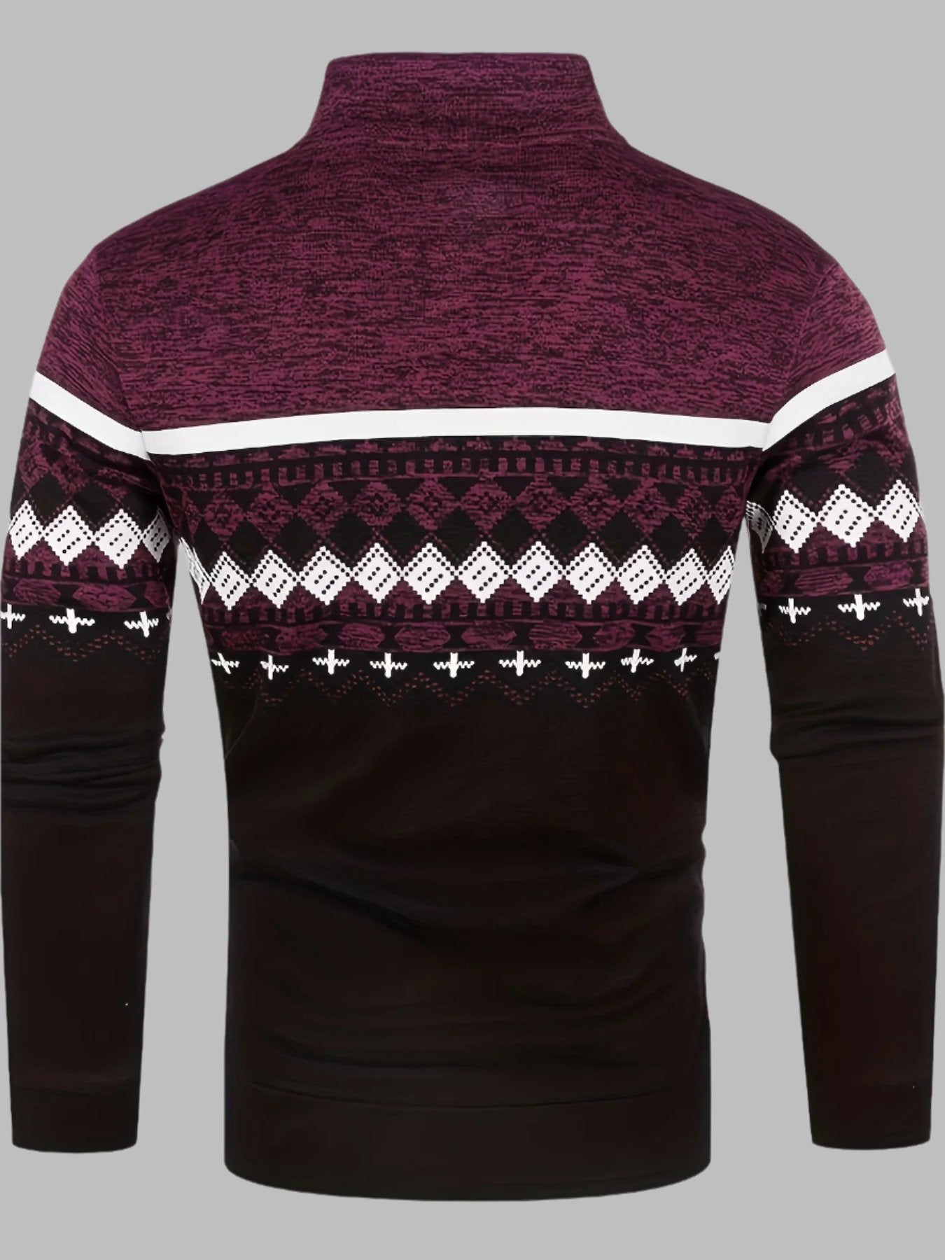 Edvard Nordic Weste | Norwegischer Strickpullover mit Reißverschluss für Herren