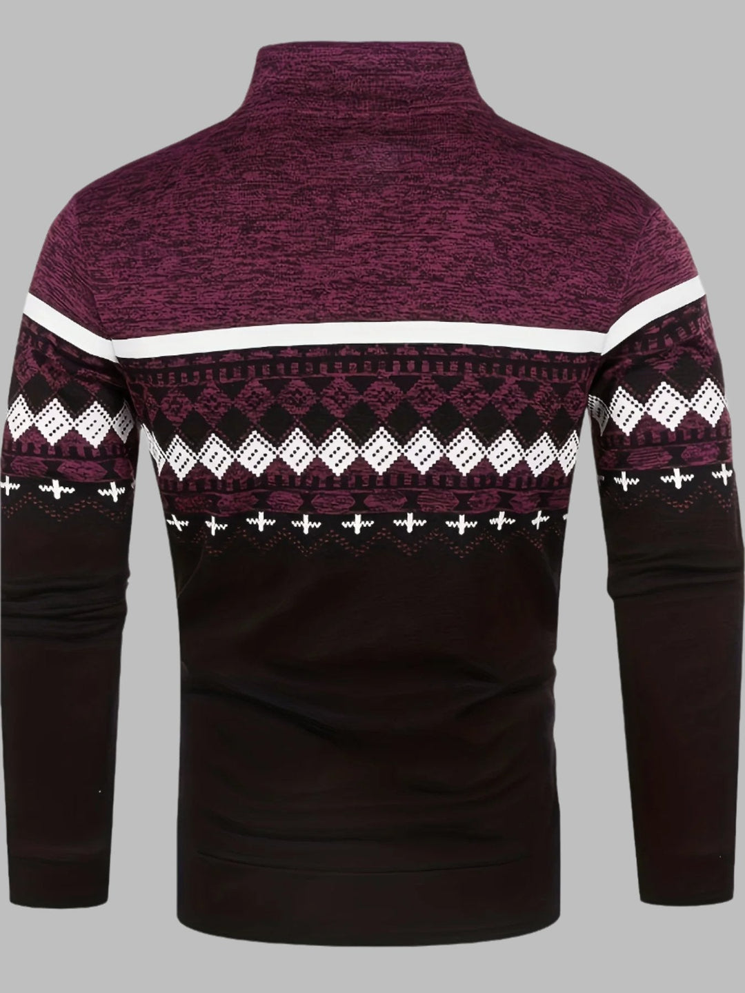 Edvard Nordic Weste | Norwegischer Strickpullover mit Reißverschluss für Herren