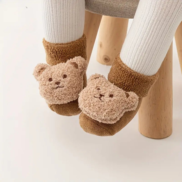 Süße Baby Bär Socken | Warme rutschfeste Cartoon-Socken (1+1 Gratis)