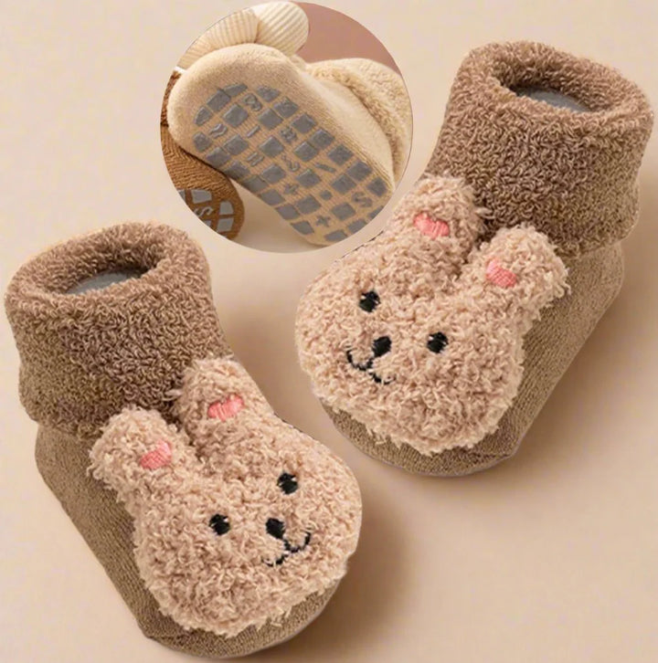 Unisex Sokjes | Verspielte Sokjes in Beige für Jungen und Mädchen