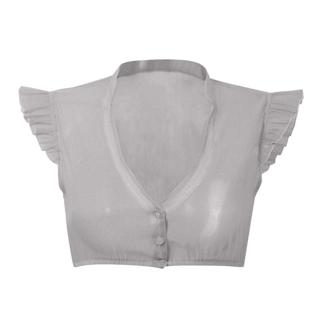 Marie Oktoberfest Bluse | Trachten-Bluse mit Rüschen und Schleife für Damen